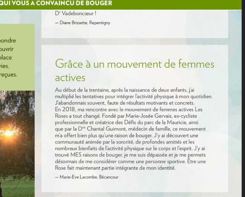 La Presse met en lumière le témoignage inspirant d’une Rose